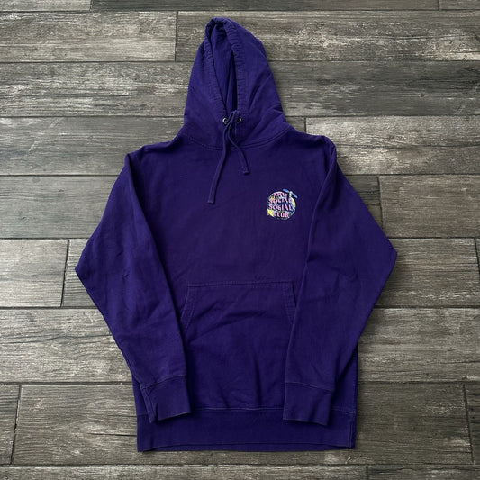 ASSC ANTI SOCIAL SOCIAL CLUB PURPLE PULLOVER HOODIE SWEATSHIRT S EARTH PLANET Yesterday's Fits Clothing Fashion Vintage Streetwear Fashion Item