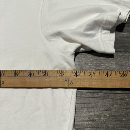 KAWS UNIQLO PEACE FOR ALL WHITE T-SHIRT SZ XXL WORLD HANDS SHORT SLEEVE Yesterday's Fits Clothing Fashion Vintage Streetwear Fashion Item