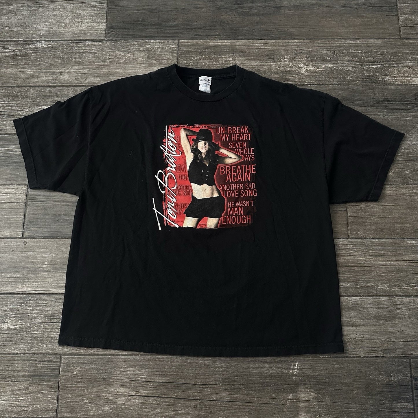 Y2K TONI BRAXTON FLAMINGO LAS VEGAS TOUR CONCERT PROMO BLACK T-SHIRT 4XL Yesterday's Fits Clothing Fashion Vintage Streetwear Fashion Item