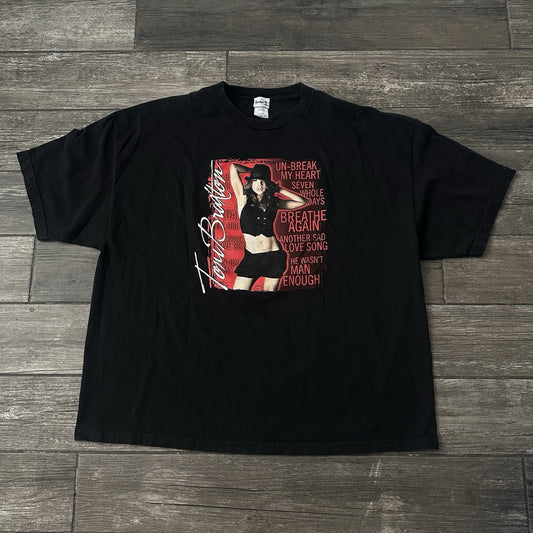 Y2K TONI BRAXTON FLAMINGO LAS VEGAS TOUR CONCERT PROMO BLACK T-SHIRT 4XL Yesterday's Fits Clothing Fashion Vintage Streetwear Fashion Item