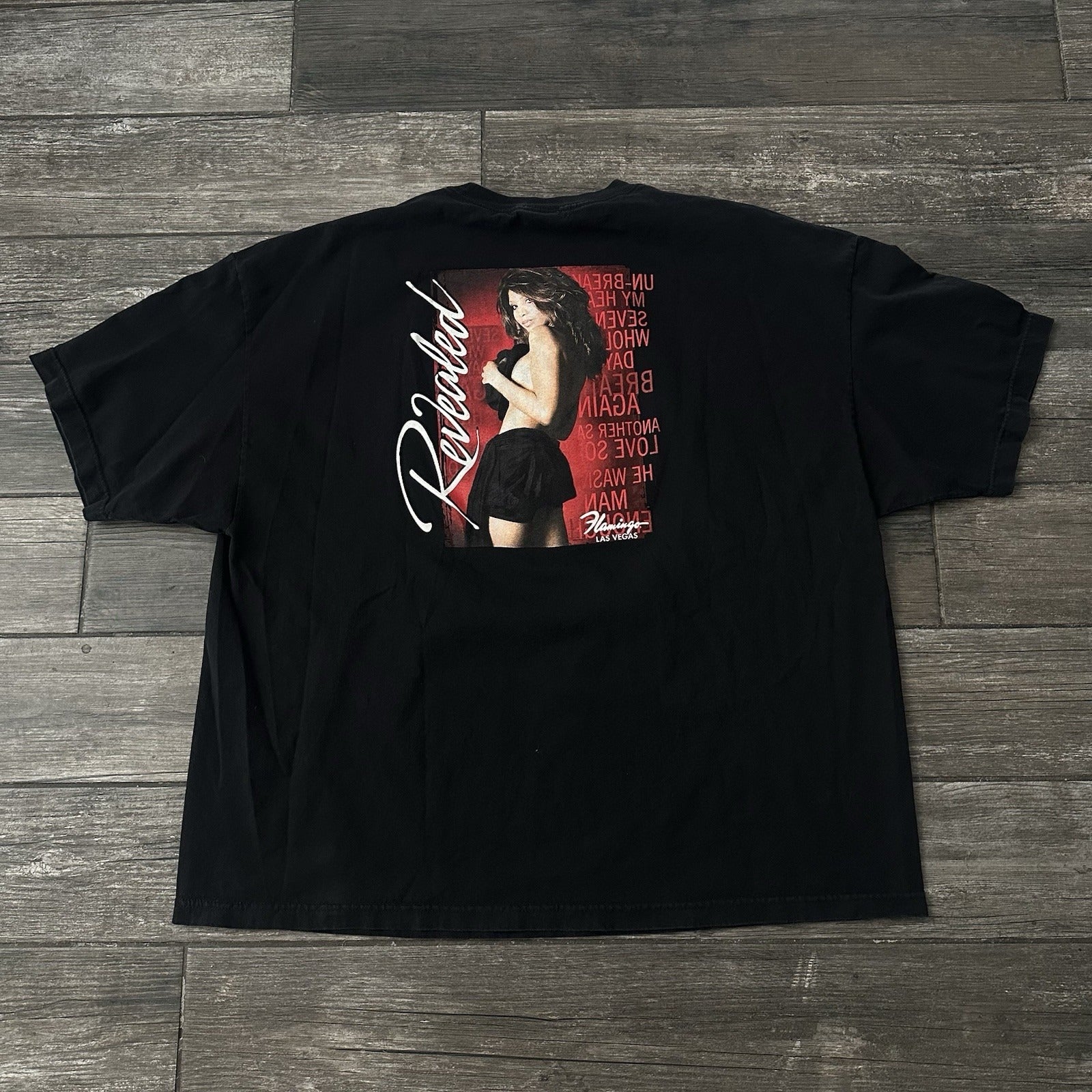 Y2K TONI BRAXTON FLAMINGO LAS VEGAS TOUR CONCERT PROMO BLACK T-SHIRT 4XL Yesterday's Fits Clothing Fashion Vintage Streetwear Fashion Item