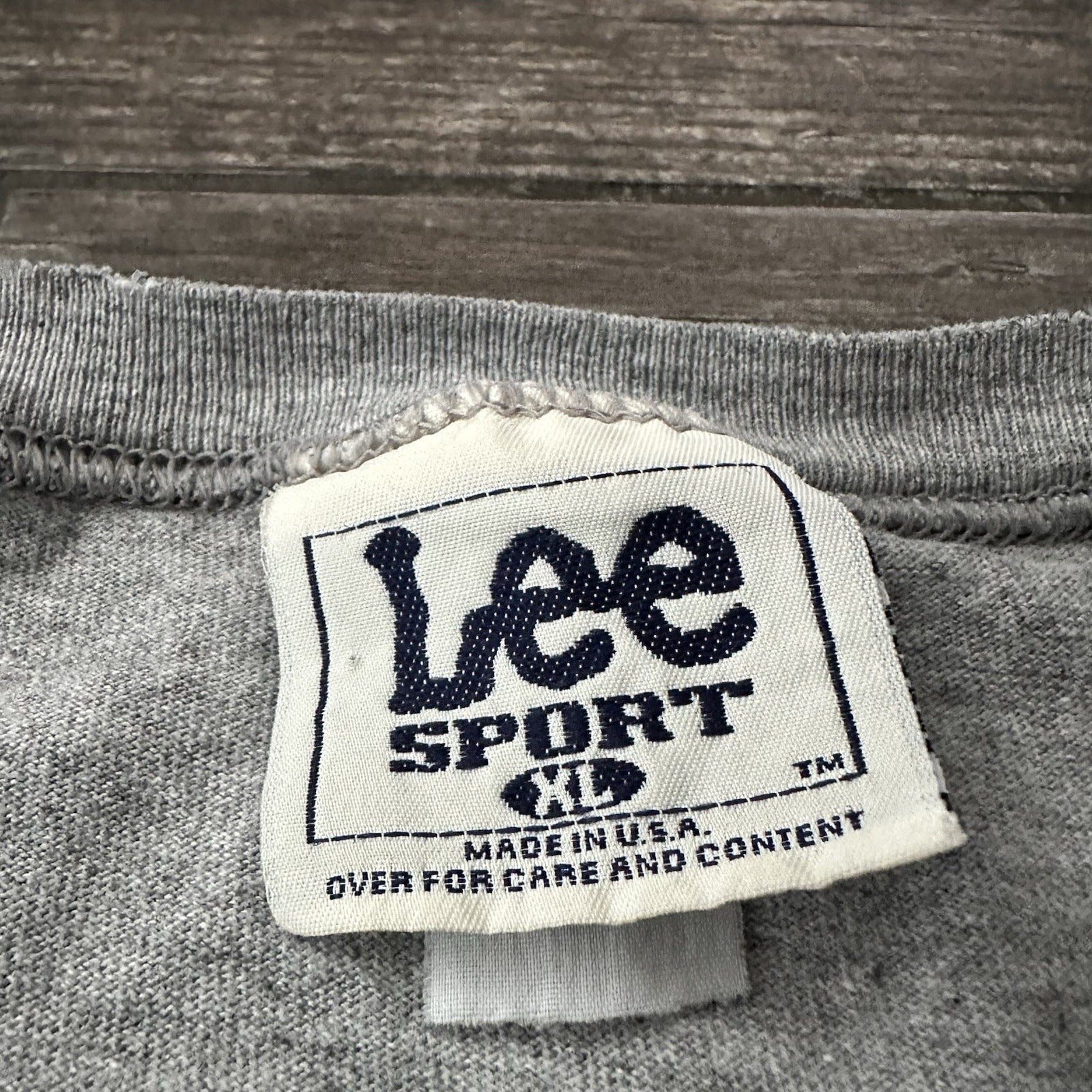VTG LEE SPORT OAKLAND RAIDERS SPELL OUT LOGO T-SHIRT TEE GRAY BLACK SZ XL Yesterday's Fits Clothing Fashion Vintage Streetwear Fashion Item