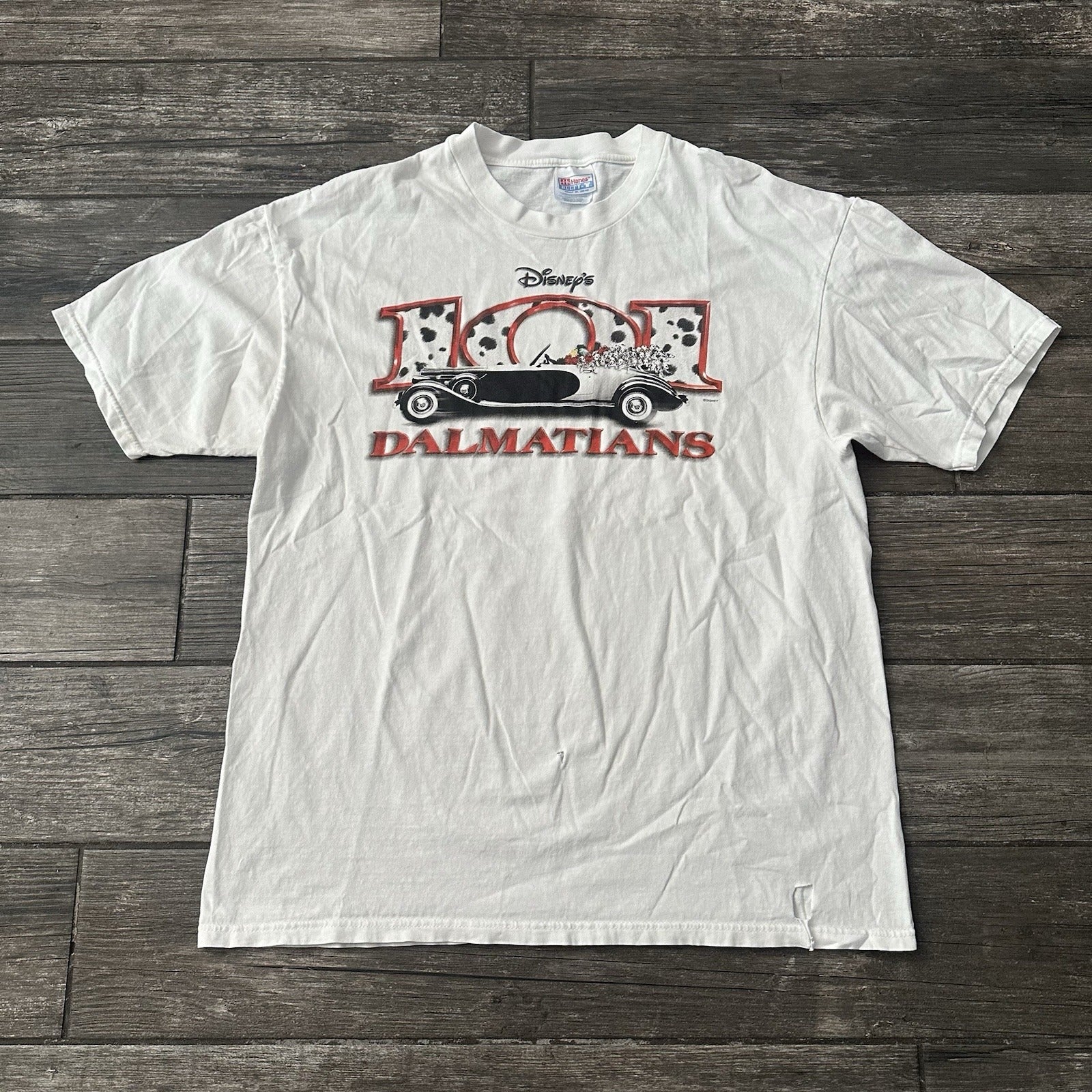VTG DISNEY'S 101 DALMATIANS MOVIE PROMO WHITE T-SHIRT XL GRAPHIC SHORT SLEEVE Disney Clothing Fashion Vintage Streetwear Fashion Item