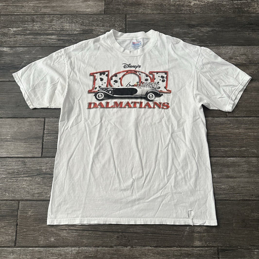 VTG DISNEY'S 101 DALMATIANS MOVIE PROMO WHITE T-SHIRT XL GRAPHIC SHORT SLEEVE Disney Clothing Fashion Vintage Streetwear Fashion Item