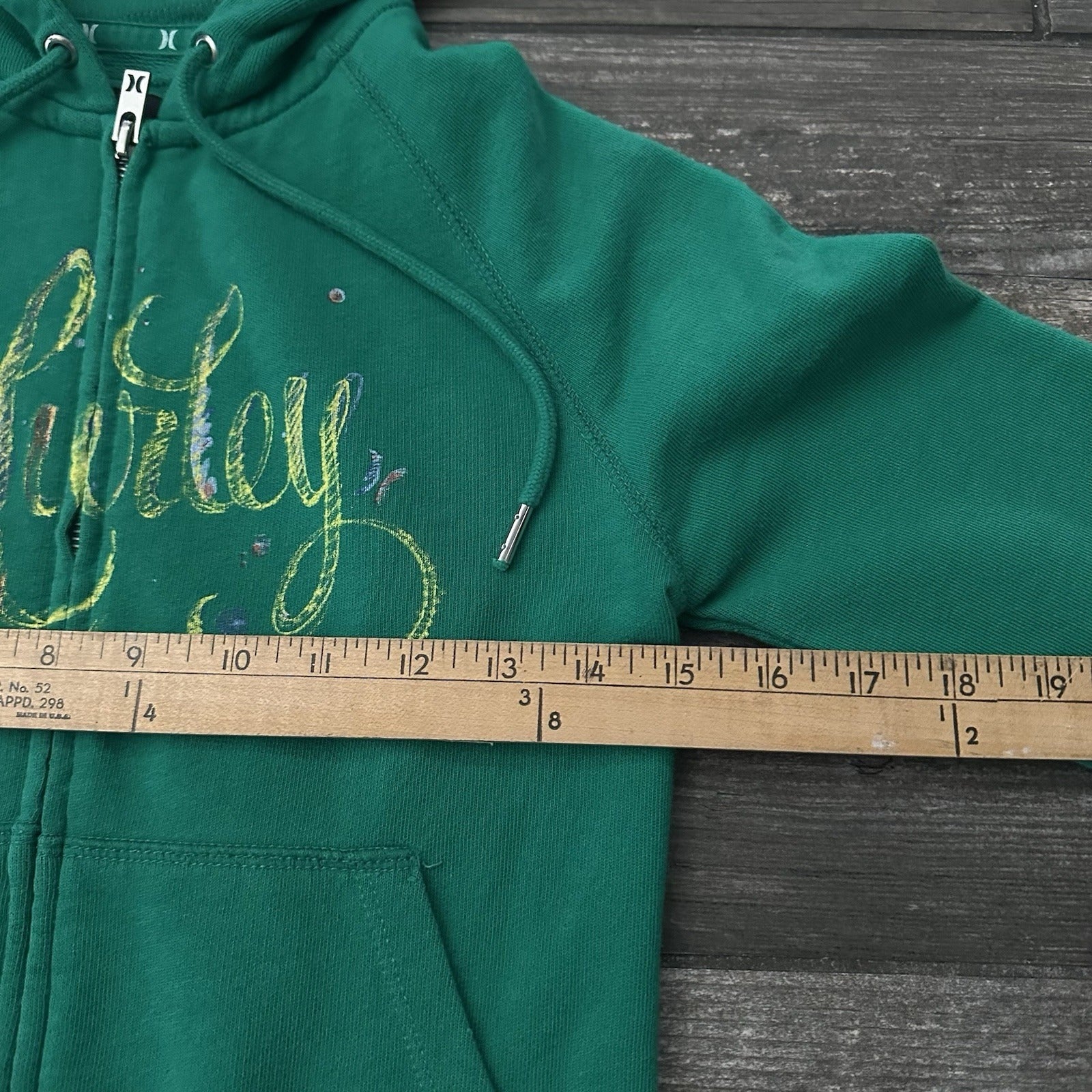 Y2K HURLEY SURF ZIP UP GREEN HOODIE SWEATSHIRT SZ WMNS XS SKATE DRAWSTRING Yesterday's Fits Clothing Fashion Vintage Streetwear Fashion Item