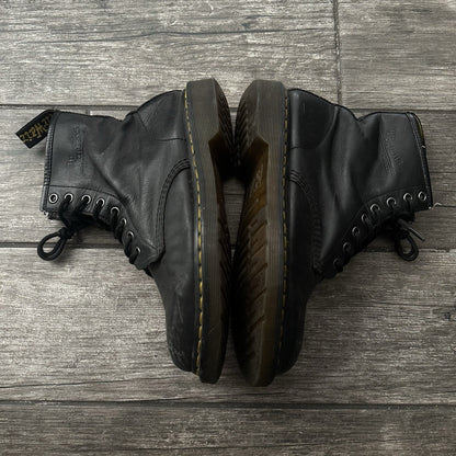 VTG DR MARTENS ORIGINAL BOOTS BLACK LEATHER DISTRESSED FITS SZ 8 NO BOX Yesterday's Fits Clothing Fashion Vintage Streetwear Fashion Item