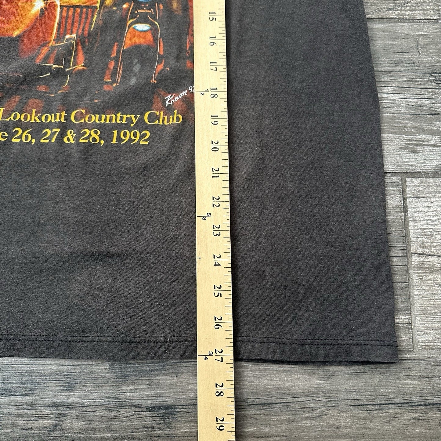 VTG 1992 HARLEY-DAVIDSON RENDEVOUS BIKE RALLY THIN T-SHIRT SZ XL INDIAN LOOKOUT Yesterday's Fits Clothing Fashion Vintage Streetwear Fashion Item