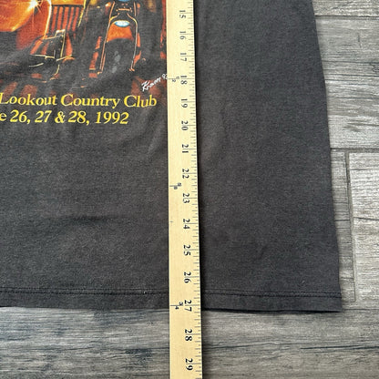 VTG 1992 HARLEY-DAVIDSON RENDEVOUS BIKE RALLY THIN T-SHIRT SZ XL INDIAN LOOKOUT Yesterday's Fits Clothing Fashion Vintage Streetwear Fashion Item
