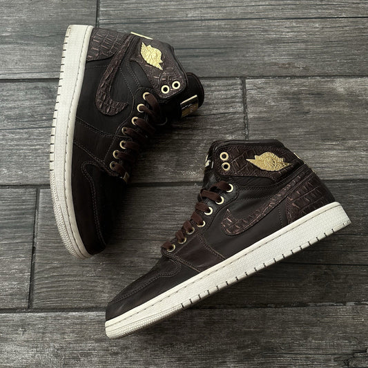 AIR JORDAN 1 HI RETRO PINNACLE BAROQUE BROWN 705050 205 NO BOX LEATHER SZ 10 S1 Yesterday's Fits Clothing Fashion Vintage Streetwear Fashion Item