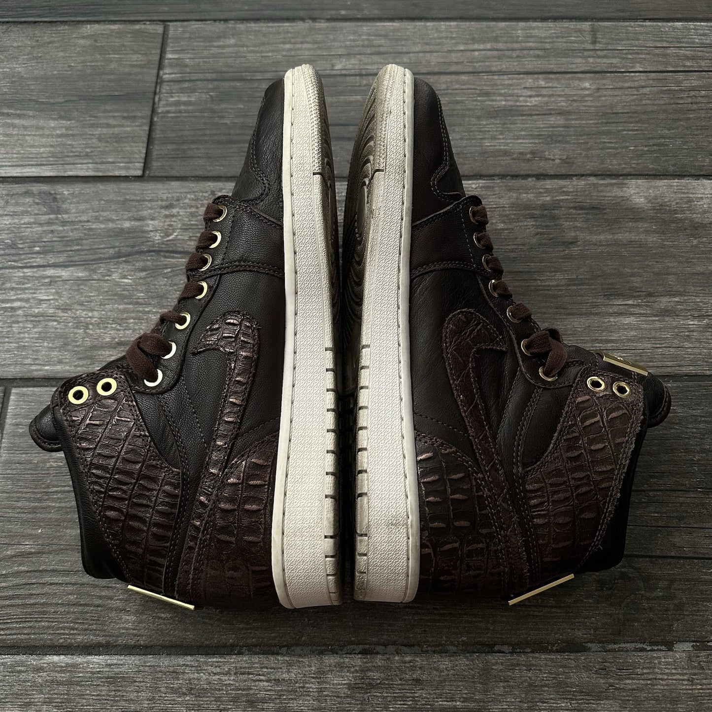 AIR JORDAN 1 HI RETRO PINNACLE BAROQUE BROWN 705050 205 NO BOX LEATHER SZ 10 S1 Yesterday's Fits Clothing Fashion Vintage Streetwear Fashion Item