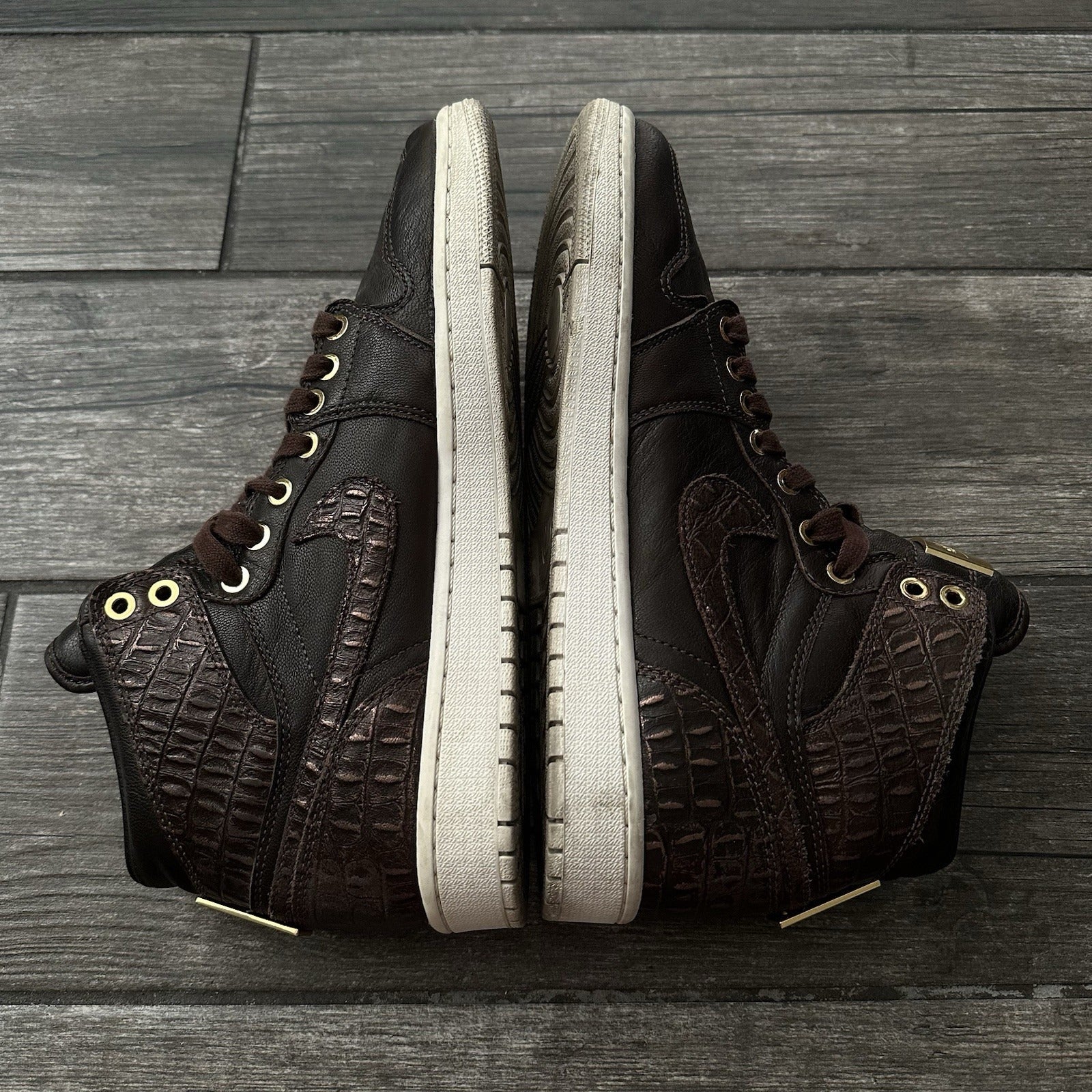 AIR JORDAN 1 HI RETRO PINNACLE BAROQUE BROWN 705050 205 NO BOX LEATHER SZ 10 S1 Yesterday's Fits Clothing Fashion Vintage Streetwear Fashion Item