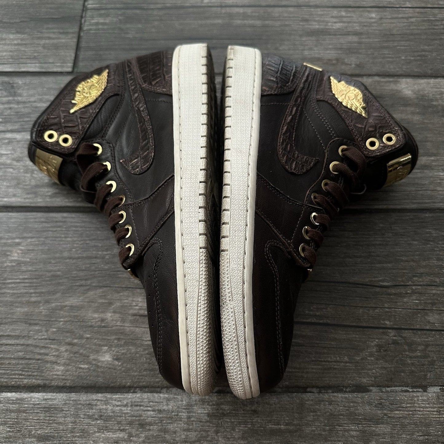 AIR JORDAN 1 HI RETRO PINNACLE BAROQUE BROWN 705050 205 NO BOX LEATHER SZ 10 S1 Yesterday's Fits Clothing Fashion Vintage Streetwear Fashion Item