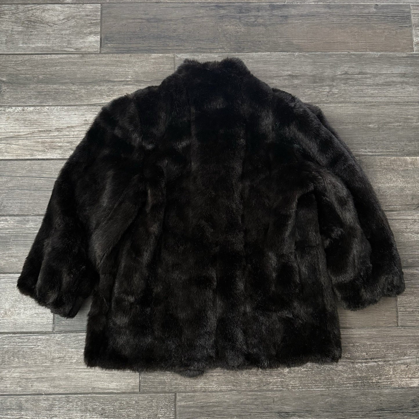 VTG 70'S USA MADE MINK FUR COAT DARK BROWN RED LINING FITS SZ L/XL WMNS Yesterday's Fits Clothing Fashion Vintage Streetwear Fashion Item