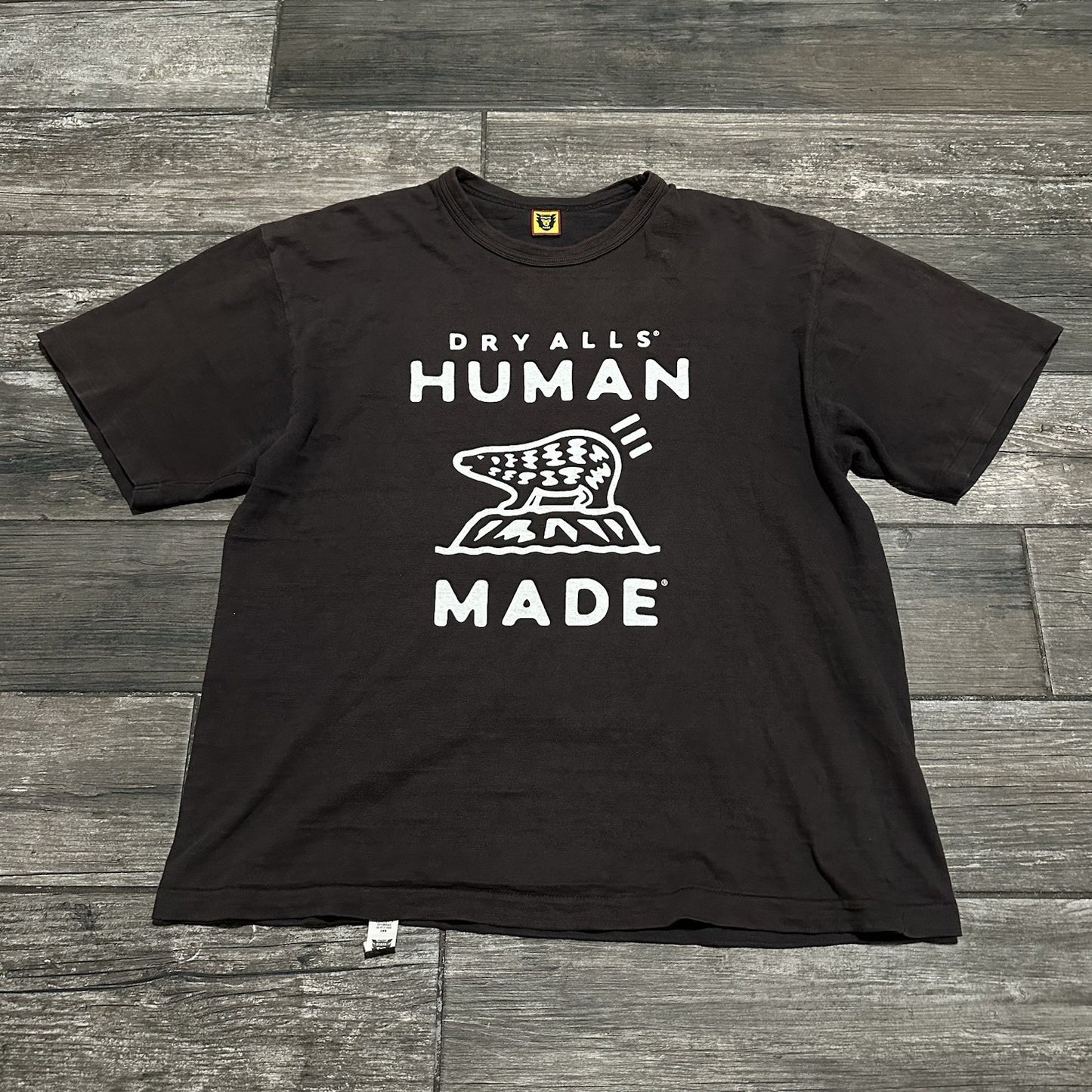 HUMAN MADE DRY ALLS 1919 POLAR BEAR BROWN T-SHIRT SZ XXL JAPAN MADE HUMAN MADE Clothing Fashion Vintage Streetwear Fashion Item