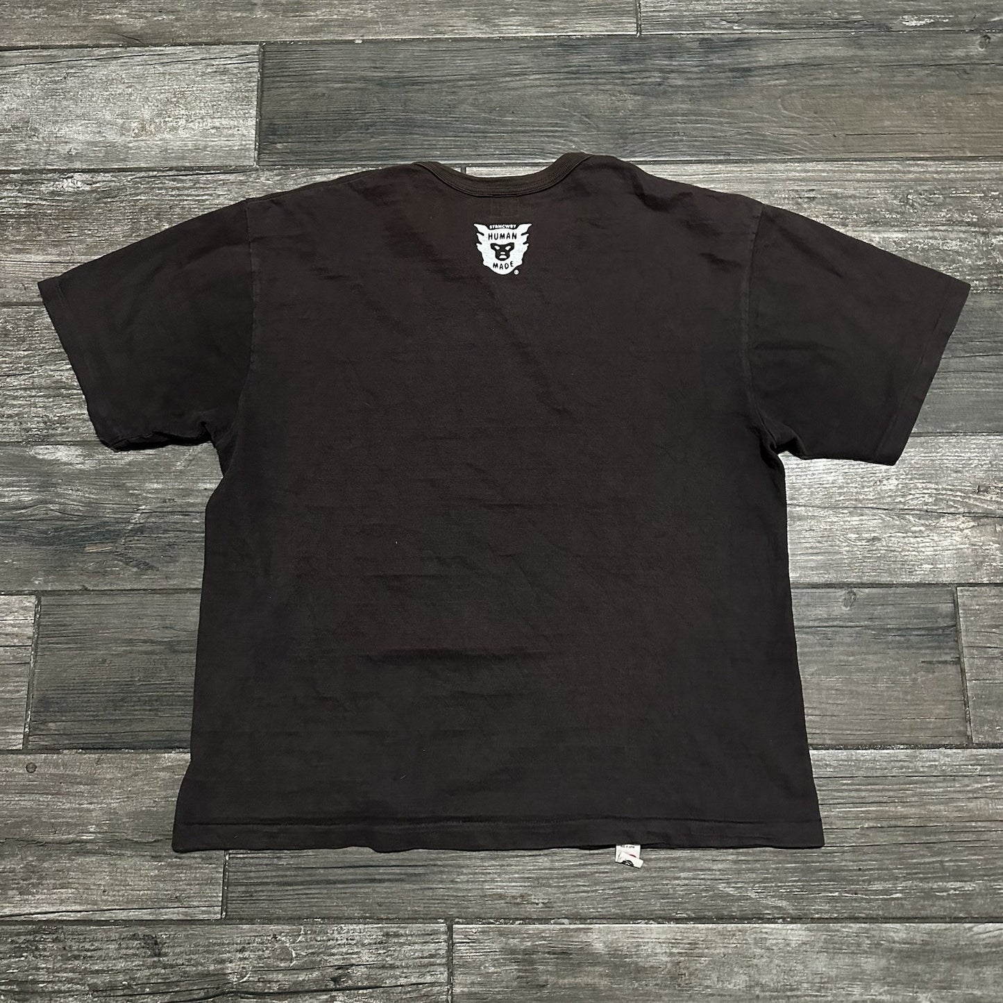 HUMAN MADE DRY ALLS 1919 POLAR BEAR BROWN T-SHIRT SZ XXL JAPAN MADE HUMAN MADE Clothing Fashion Vintage Streetwear Fashion Item