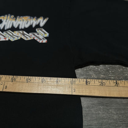 CHINATOWN MARKET BLOCK T-SHIRT BLACK GRAPHIC TEE SZ M STREETWEAR SKATE Yesterday's Fits Clothing Fashion Vintage Streetwear Fashion Item