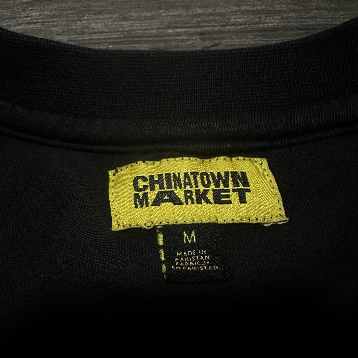 CHINATOWN MARKET BLOCK T-SHIRT BLACK GRAPHIC TEE SZ M STREETWEAR SKATE Yesterday's Fits Clothing Fashion Vintage Streetwear Fashion Item