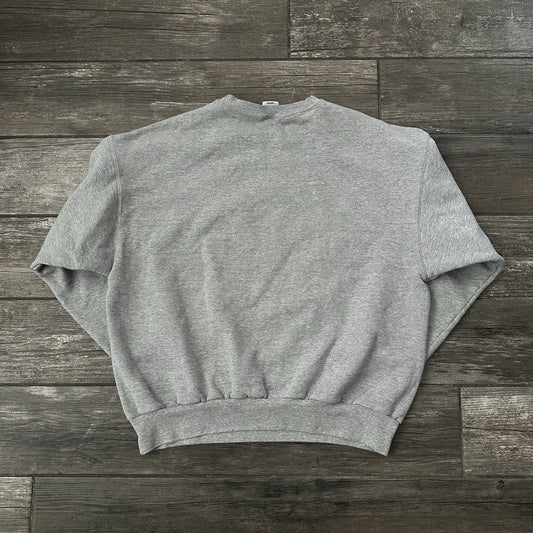VTG 1996 STARTER CHICAGO BULLS GRAY SWEATSHIRT NBA BASKETBALL FITS M GREATEST Yesterday's Fits Clothing Fashion Vintage Streetwear Fashion Item