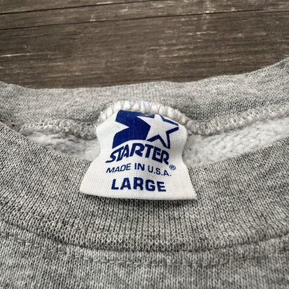 VTG 1996 STARTER CHICAGO BULLS GRAY SWEATSHIRT NBA BASKETBALL FITS M GREATEST Yesterday's Fits Clothing Fashion Vintage Streetwear Fashion Item