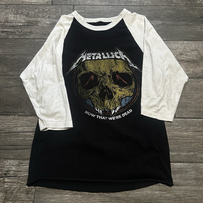2018 METALLICA WORLD WIRED TOUR RAGLAN T-SHIRT NOW THAT WE'RE DEAD SZ M BLACK Yesterday's Fits Clothing Fashion Vintage Streetwear Fashion Item