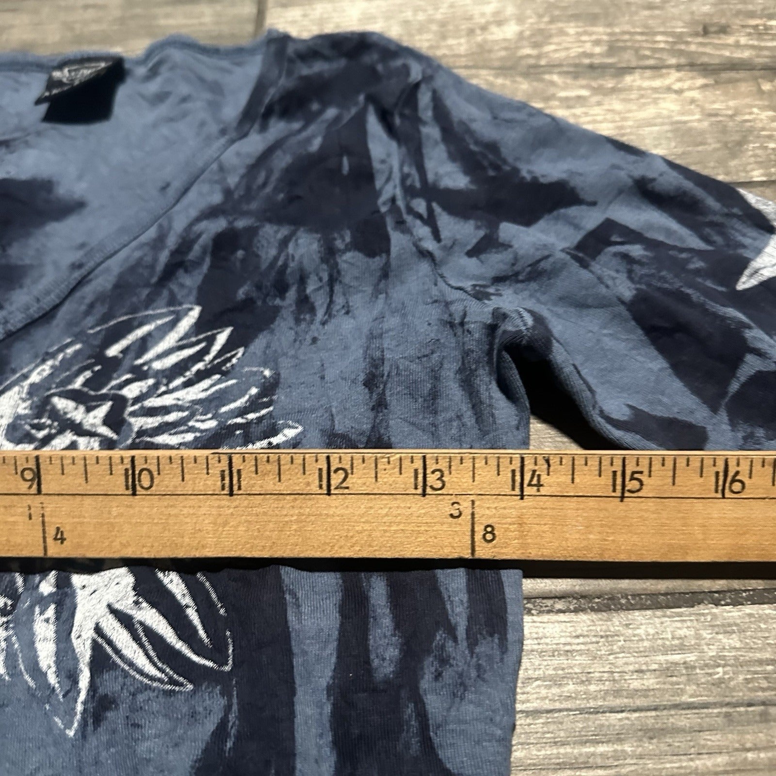 Y2K SLEDGE USA A NEW KIND BLUE TIE-DYE LONG SLEEVE SHIRT GRUNGE BABY DOLL SZ L Yesterday's Fits Clothing Fashion Vintage Streetwear Fashion Item