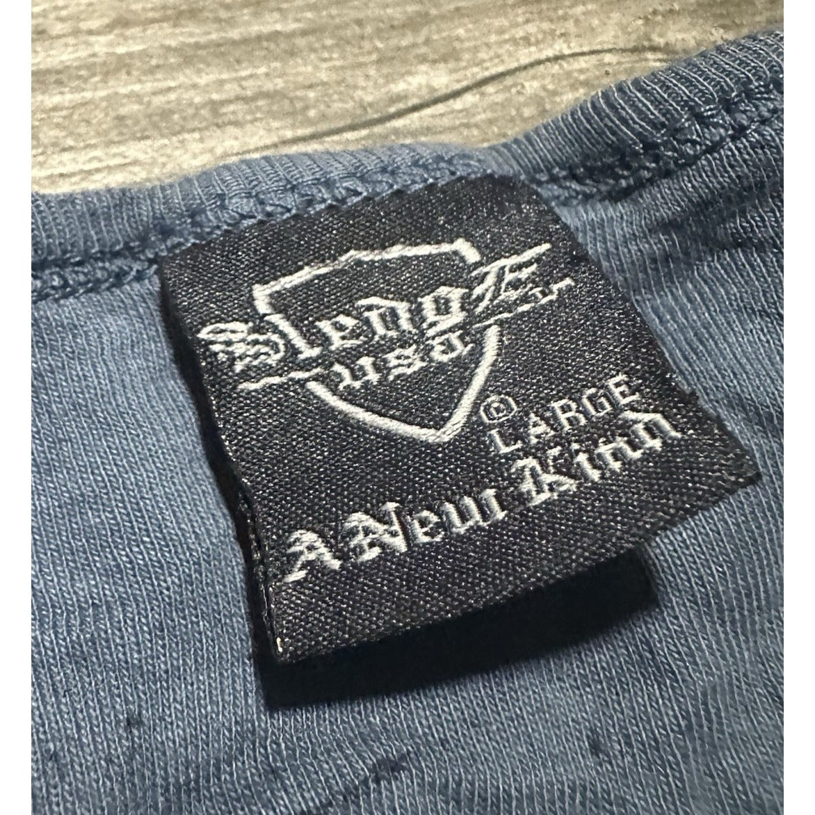 Y2K SLEDGE USA A NEW KIND BLUE TIE-DYE LONG SLEEVE SHIRT GRUNGE BABY DOLL SZ L Yesterday's Fits Clothing Fashion Vintage Streetwear Fashion Item