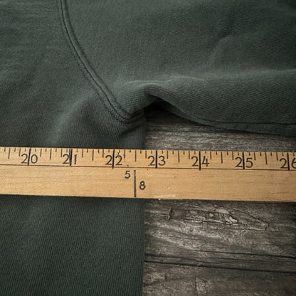 VTG 90s CHAMPION DISTRESSED FOREST GREEN CREWNECK SWEATSHIRT SZ XL CURSIVE Yesterday's Fits Clothing Fashion Vintage Streetwear Fashion Item
