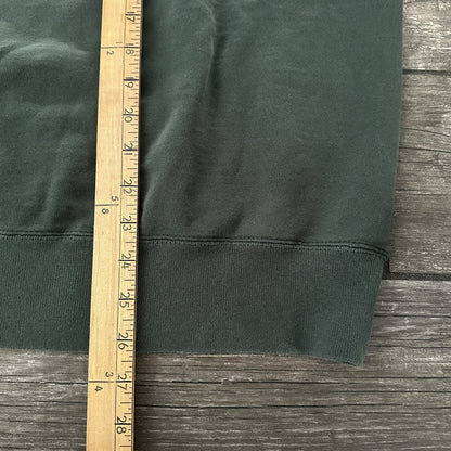 VTG 90s CHAMPION DISTRESSED FOREST GREEN CREWNECK SWEATSHIRT SZ XL CURSIVE Yesterday's Fits Clothing Fashion Vintage Streetwear Fashion Item