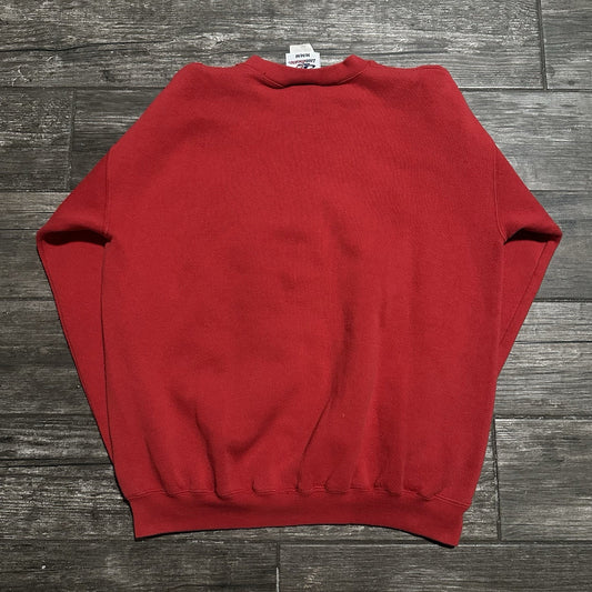 VTG 90s LOGO ATHLETIC OHIO STATE BUCKEYES RED PULLOVER SWEATSHIRT SZ L Yesterday's Fits Clothing Fashion Vintage Streetwear Fashion Item