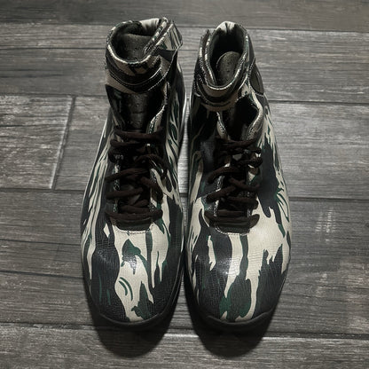 NIKE MAX AIR HIGH CAMO 312554 121 GREEN BLACK WHITE NO BOX SZ 13 SNEAKERS Yesterday's Fits Clothing Fashion Vintage Streetwear Fashion Item