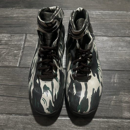NIKE MAX AIR HIGH CAMO 312554 121 GREEN BLACK WHITE NO BOX SZ 13 SNEAKERS Yesterday's Fits Clothing Fashion Vintage Streetwear Fashion Item