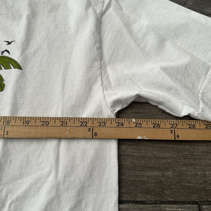 BUENO IT MEANS GOOD WHITE T-SHIRT TEE SZ XL DANCE DANCING SHORT SLEEVE Yesterday's Fits Clothing Fashion Vintage Streetwear Fashion Item