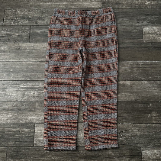 STUSSY LOOSE BRYAN PANT PLAID GREY RED BLACK HEAVYWEIGHT SZ XL BAGGY (J) Yesterday's Fits Clothing Fashion Vintage Streetwear Fashion Item