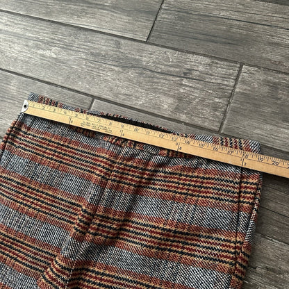 STUSSY LOOSE BRYAN PANT PLAID GREY RED BLACK HEAVYWEIGHT SZ XL BAGGY (J) Yesterday's Fits Clothing Fashion Vintage Streetwear Fashion Item