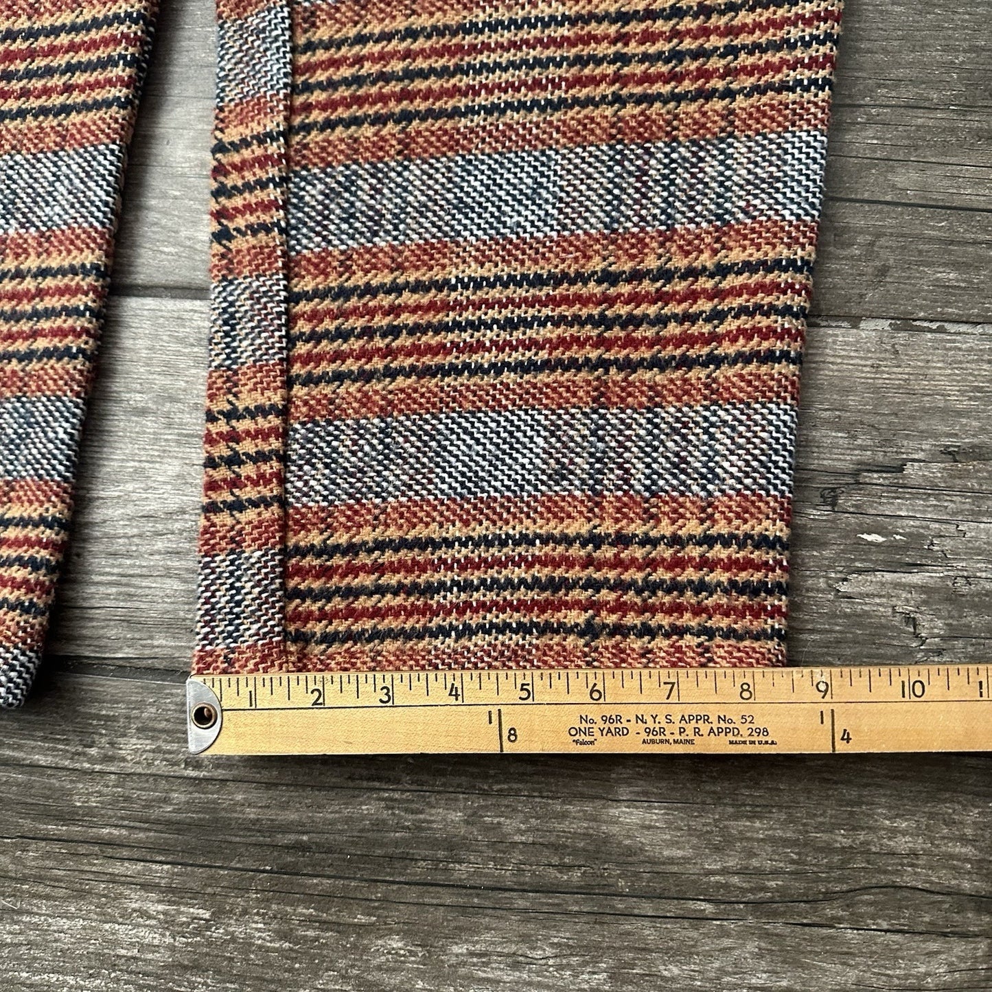 STUSSY LOOSE BRYAN PANT PLAID GREY RED BLACK HEAVYWEIGHT SZ XL BAGGY (J) Yesterday's Fits Clothing Fashion Vintage Streetwear Fashion Item