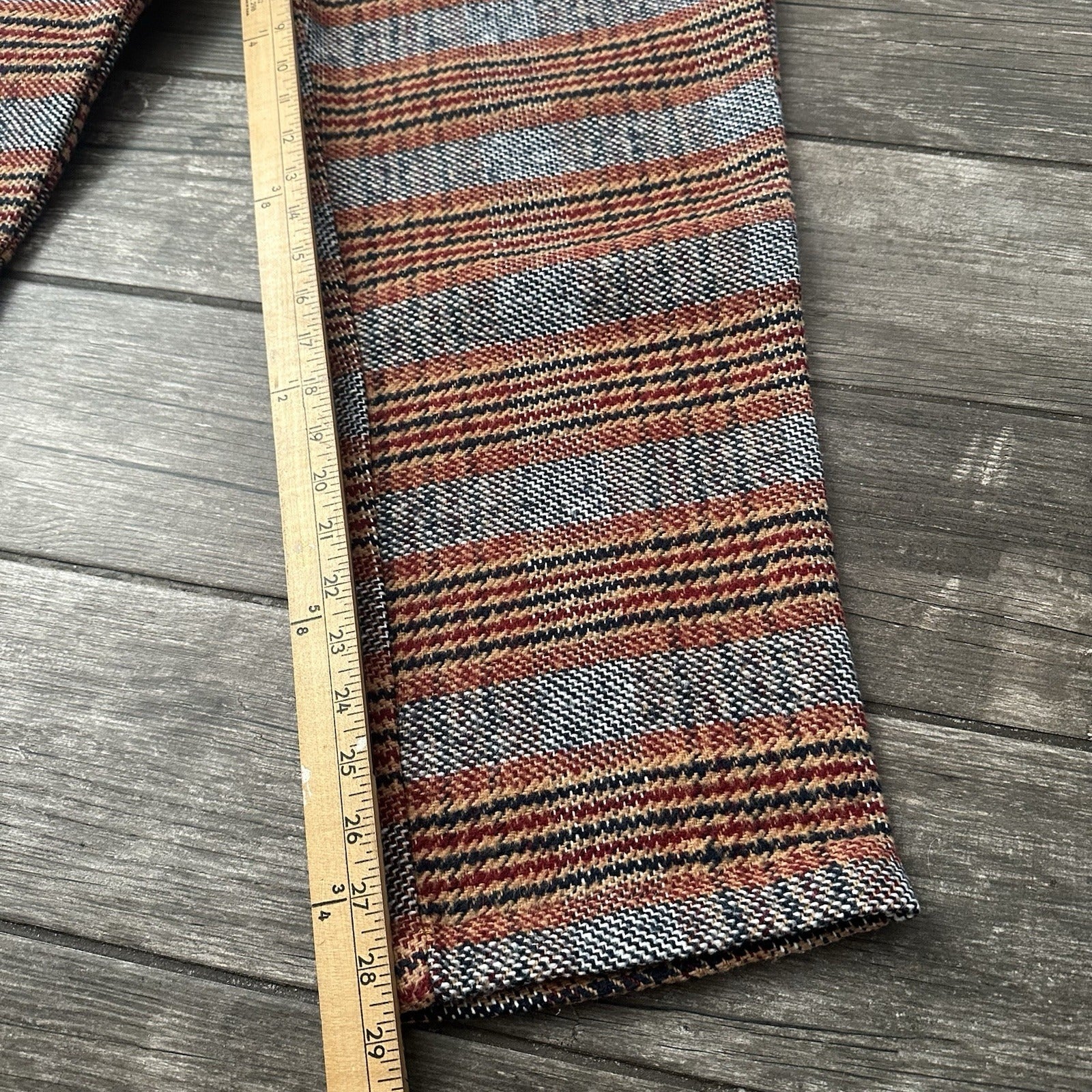 STUSSY LOOSE BRYAN PANT PLAID GREY RED BLACK HEAVYWEIGHT SZ XL BAGGY (J) Yesterday's Fits Clothing Fashion Vintage Streetwear Fashion Item