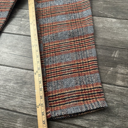 STUSSY LOOSE BRYAN PANT PLAID GREY RED BLACK HEAVYWEIGHT SZ XL BAGGY (J) Yesterday's Fits Clothing Fashion Vintage Streetwear Fashion Item