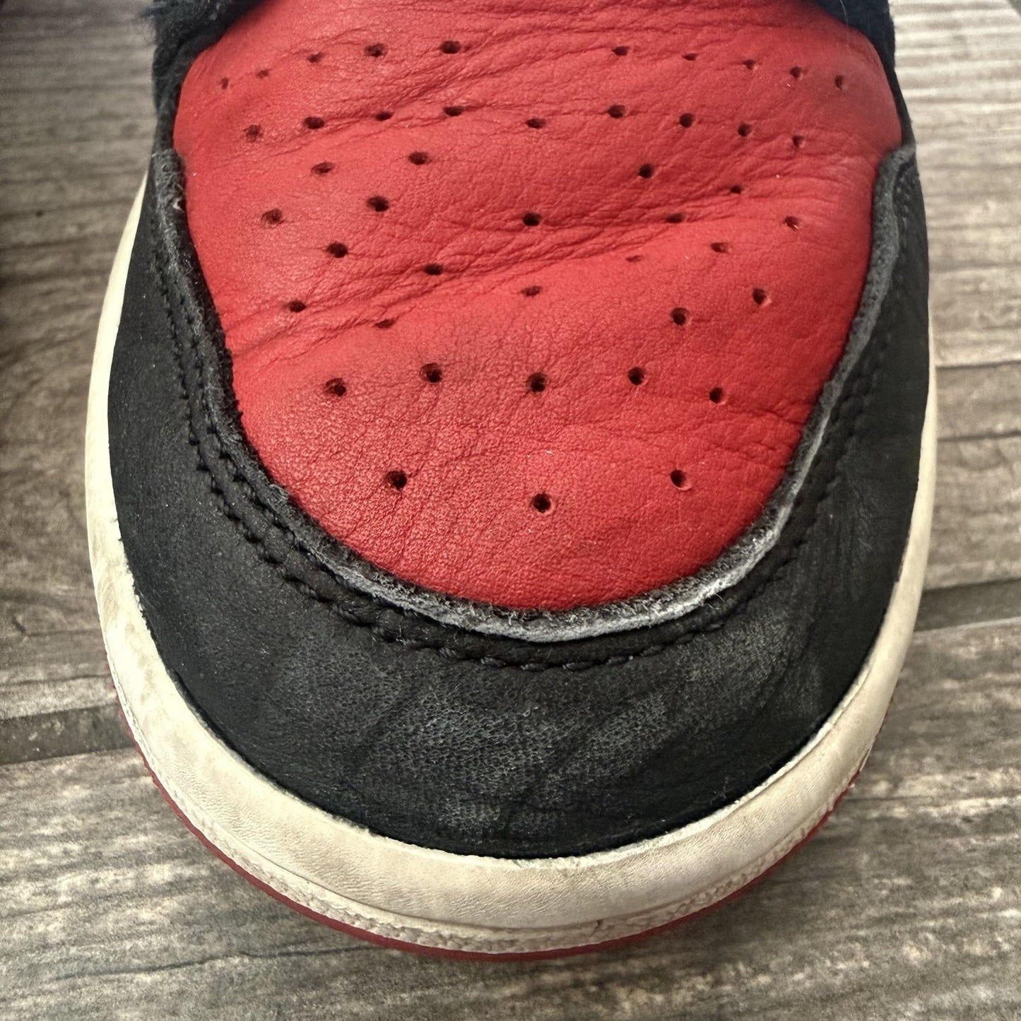 WMNS AIR JORDAN 1 LOW NC TO CHI CZ0775-046 6.5 PREOWNED NO BOX BLUE RED BLACK Yesterday's Fits Clothing Fashion Vintage Streetwear Fashion Item
