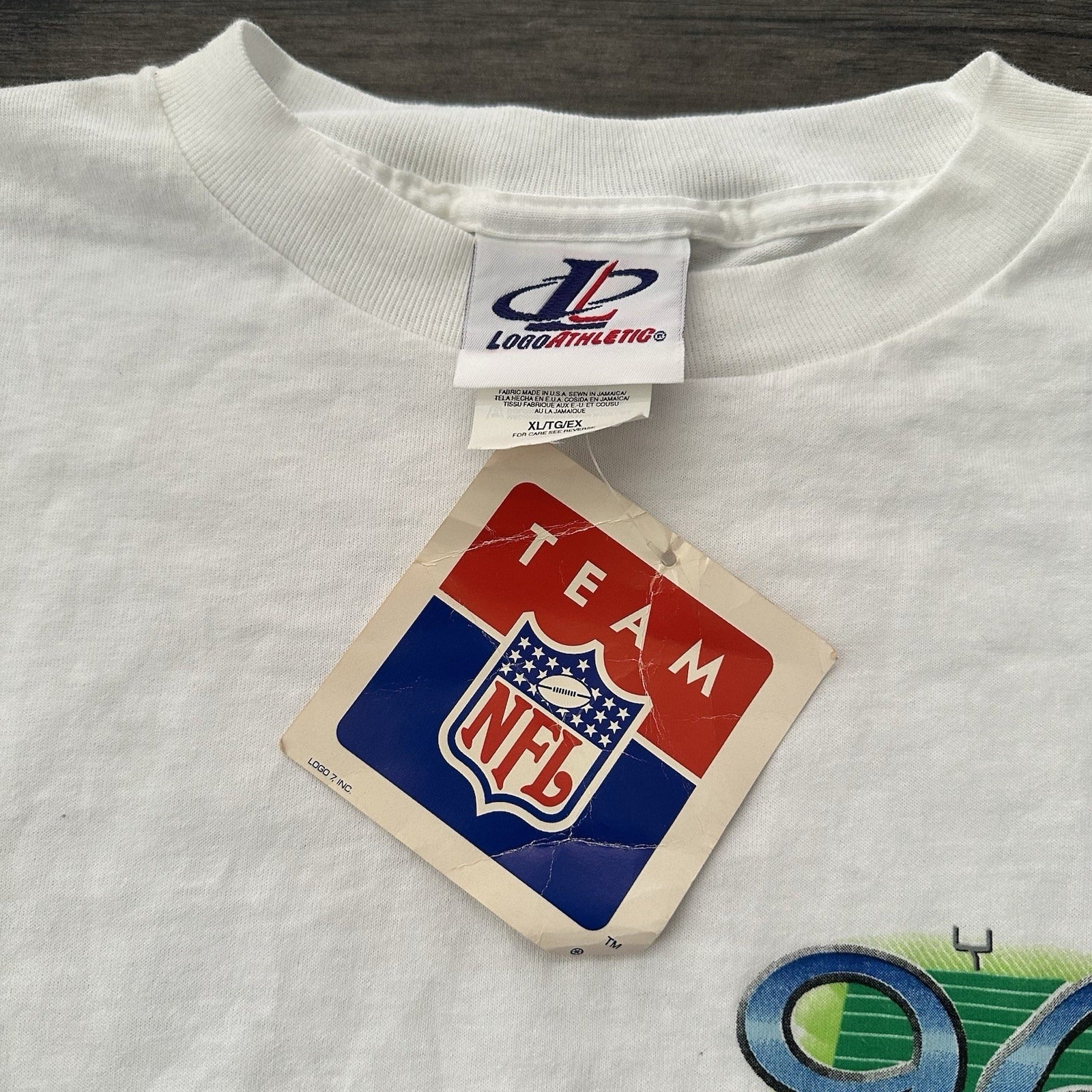 VTG NWT 1996 NFL TRAINING CAMP WHITE T-SHIRT FOOTBALL LOGO ATHLETIC NEW SZ XL Yesterday's Fits Clothing Fashion Vintage Streetwear Fashion Item