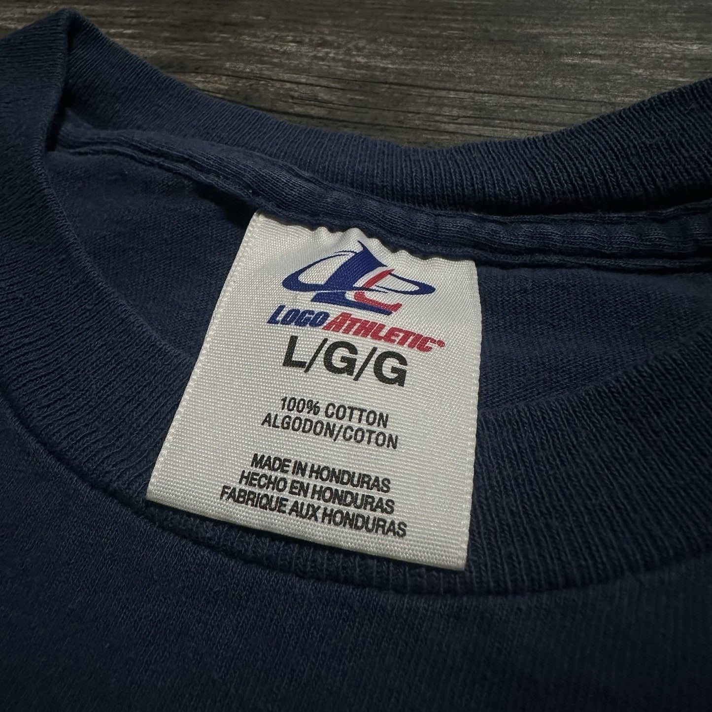 VTG LOGO ATHLETIC INDIANA PACERS BLUE BASKETBALL SHIRT SZ L NBA Yesterday's Fits Clothing Fashion Vintage Streetwear Fashion Item