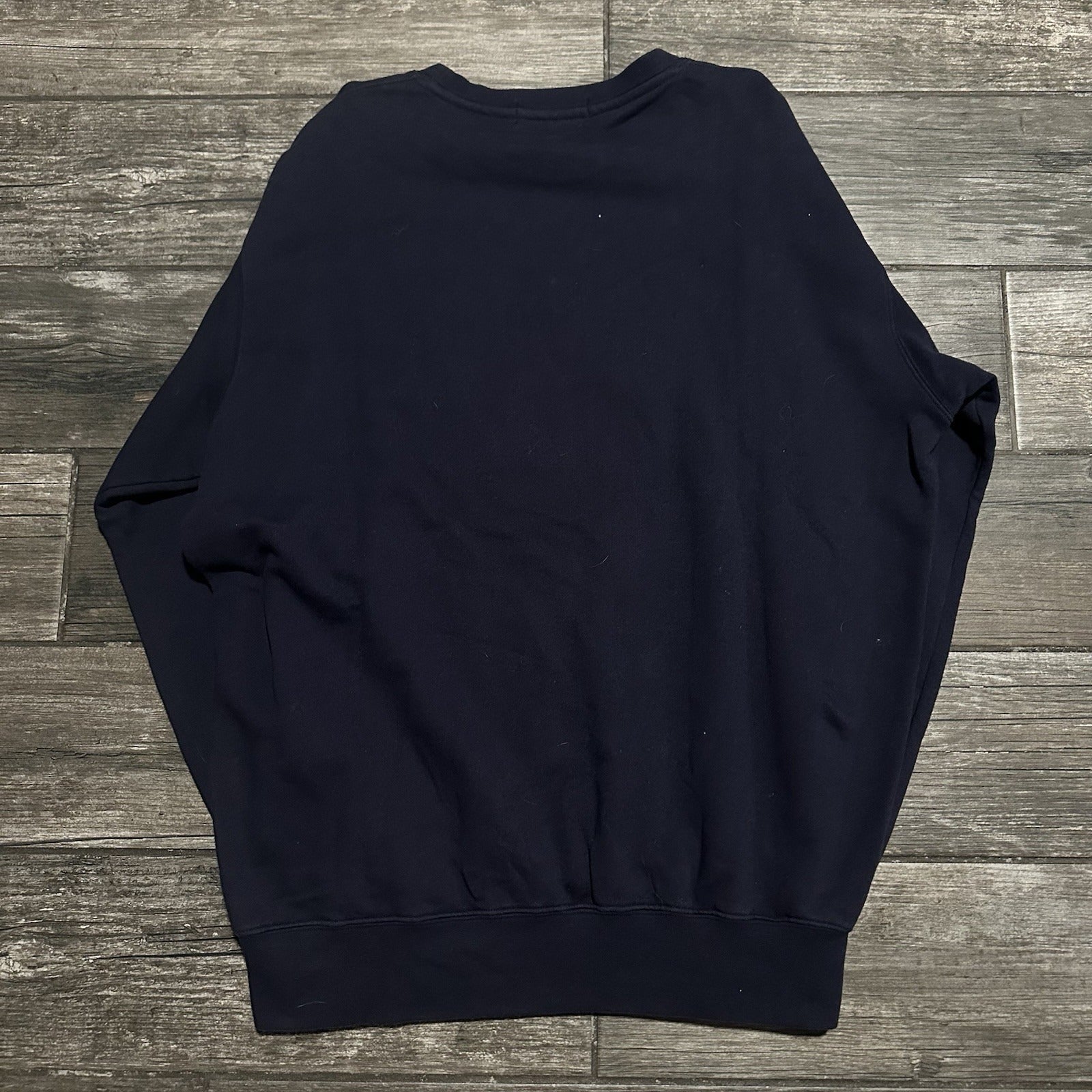 POLO RALPH LAUREN NAVY BLUE USA FLAG PULLOVER CREWNECK SWEATSHIRT SZ M Yesterday's Fits Clothing Fashion Vintage Streetwear Fashion Item