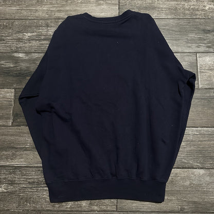POLO RALPH LAUREN NAVY BLUE USA FLAG PULLOVER CREWNECK SWEATSHIRT SZ M Yesterday's Fits Clothing Fashion Vintage Streetwear Fashion Item
