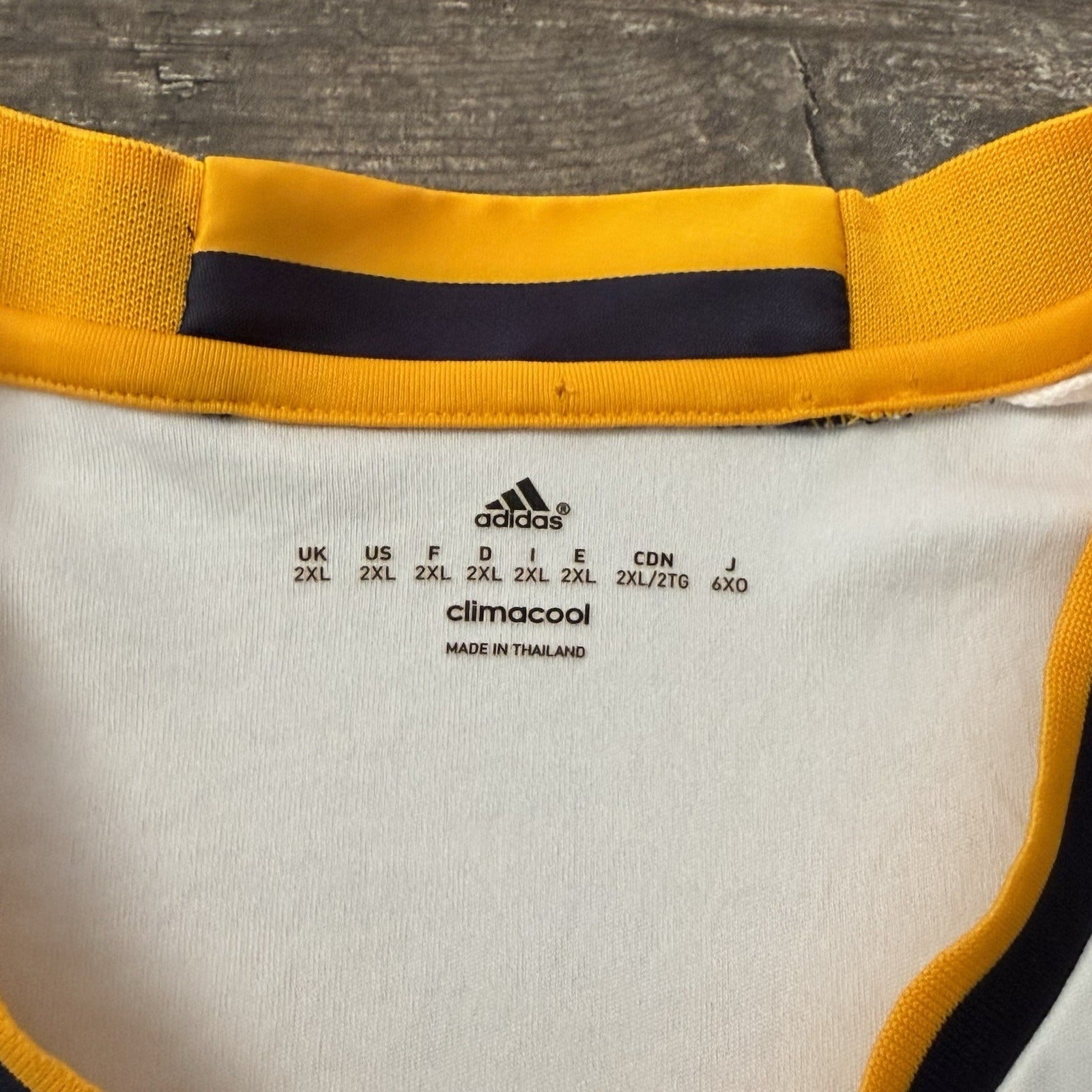 2015 ADIDAS LA GALAXY WHITE SOCCER JERSEY KIT SHORT SLEEVE SZ 2XL MLS HERBALIFE Yesterday's Fits Clothing Fashion Vintage Streetwear Fashion Item