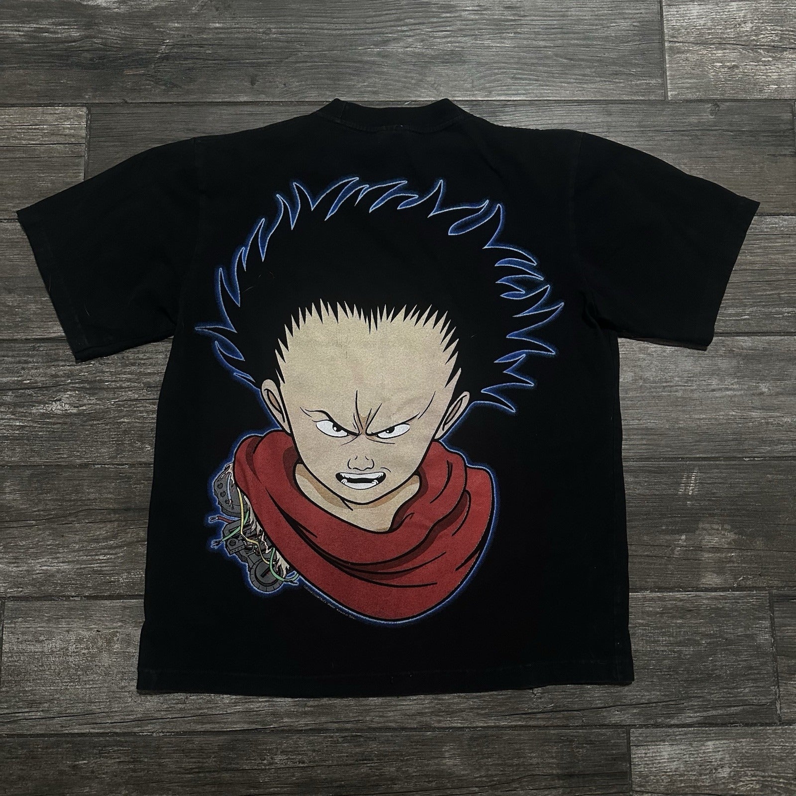LETS VINTAGES AKIRA MODERN MOVIE PROMO ALL OVER PRINT AOP BLACK T-SHIRT SZ L Yesterday's Fits Clothing Fashion Vintage Streetwear Fashion Item
