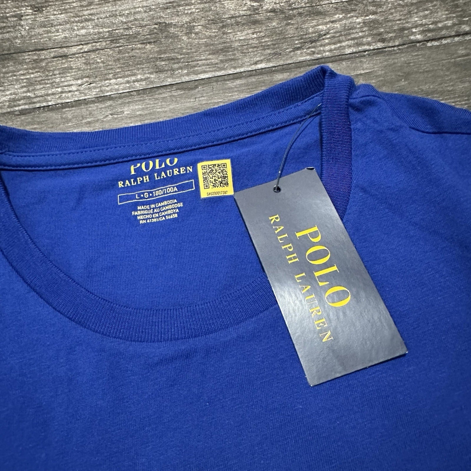 NWT POLO RALPH LAUREN BLUE T-SHIRT SMALL PONY SHORT SLEEVE SZ L BRAND NEW Yesterday's Fits Clothing Fashion Vintage Streetwear Fashion Item