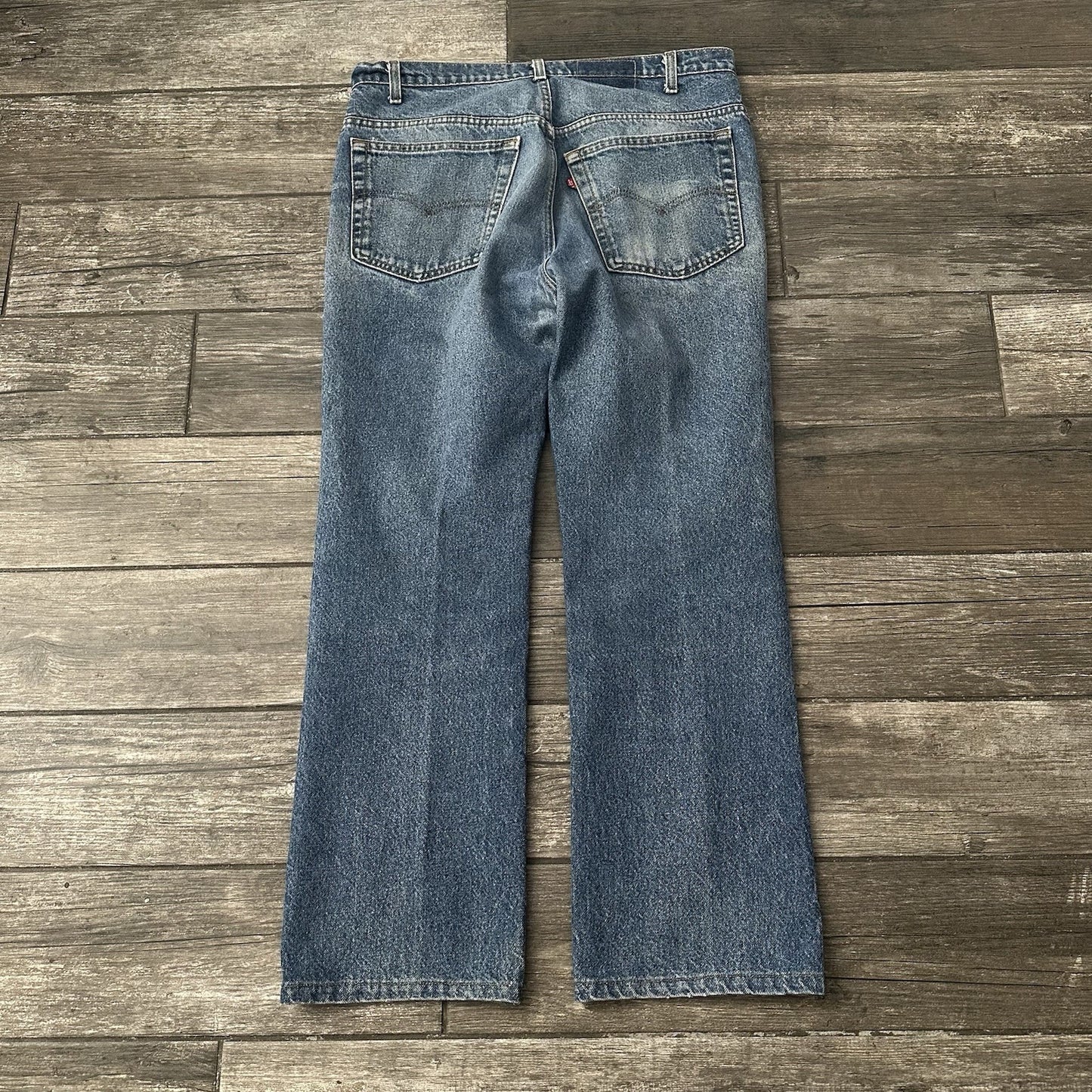 VTG 80s LEVIS 517 BLUE DENIM JEANS MEASURE 36X29 PANTS STRAIGHT LEG USA MADE (J) Yesterday's Fits Clothing Fashion Vintage Streetwear Fashion Item