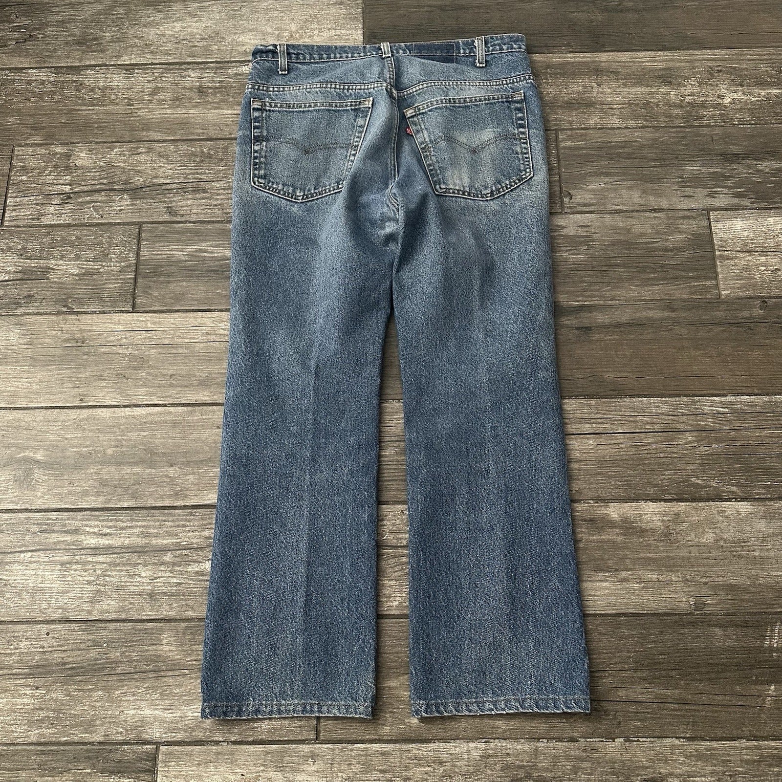 VTG 80s LEVIS 517 BLUE DENIM JEANS MEASURE 36X29 PANTS STRAIGHT LEG USA MADE (J) Yesterday's Fits Clothing Fashion Vintage Streetwear Fashion Item
