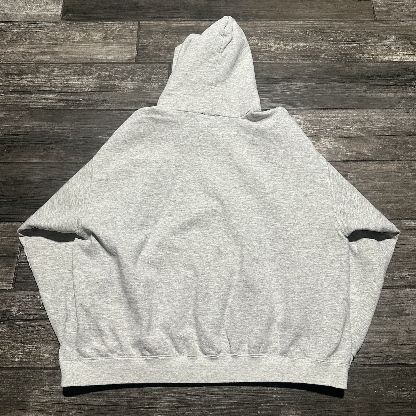 VTG 90s NIKE PULLOVER HOODIE CENTER SWOOSH LOGO GRAY BLACK SWEATSHIRT BOXY L Yesterday's Fits Clothing Fashion Vintage Streetwear Fashion Item