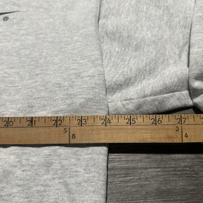 VTG 90s NIKE PULLOVER HOODIE CENTER SWOOSH LOGO GRAY BLACK SWEATSHIRT BOXY L Yesterday's Fits Clothing Fashion Vintage Streetwear Fashion Item