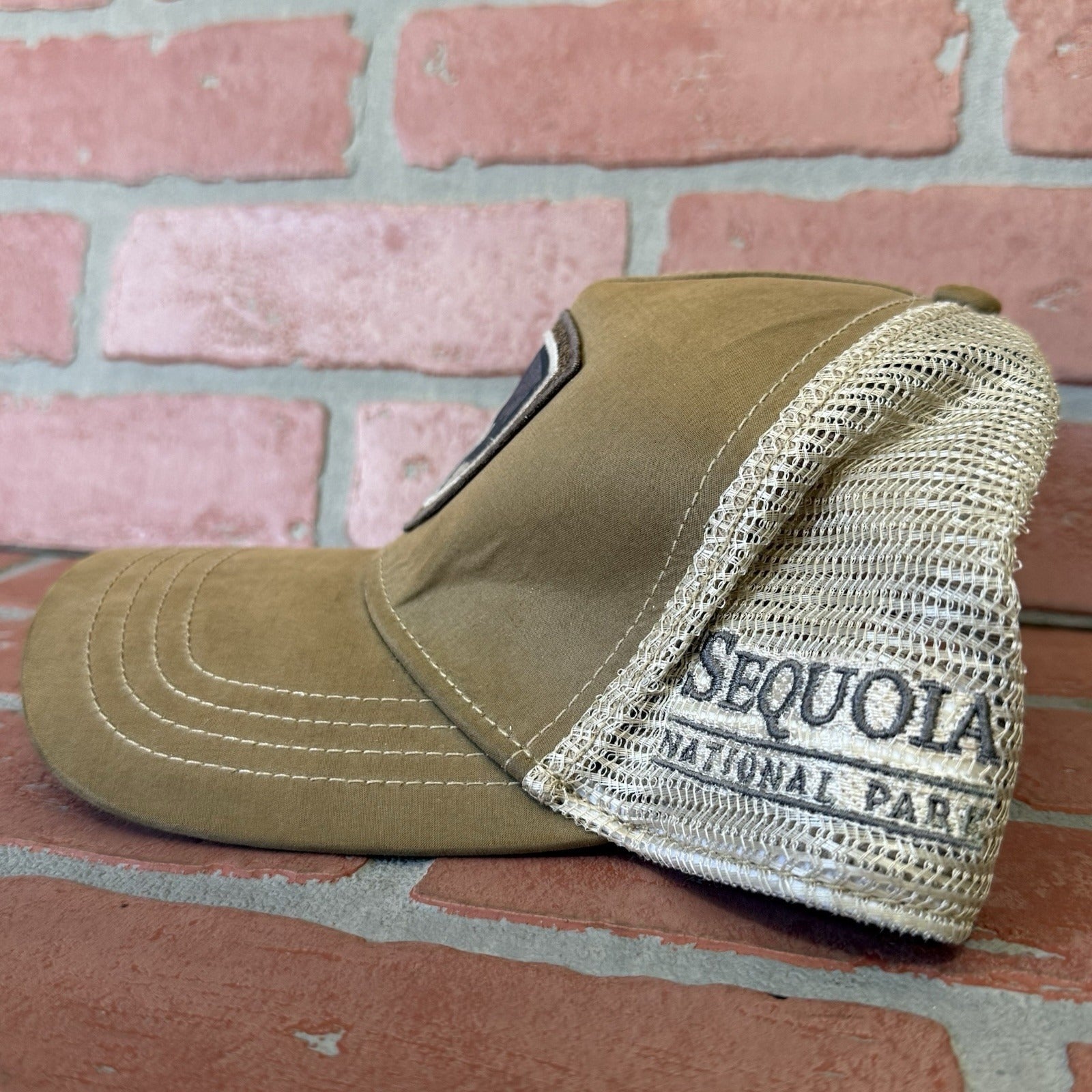 KÜHL HIKING MOUNTAIN TRUCKER SNAPBACK TAN BROWN KUHL SEQUOIA NATIONAL PARK HAT Yesterday's Fits Clothing Fashion Vintage Streetwear Fashion Item